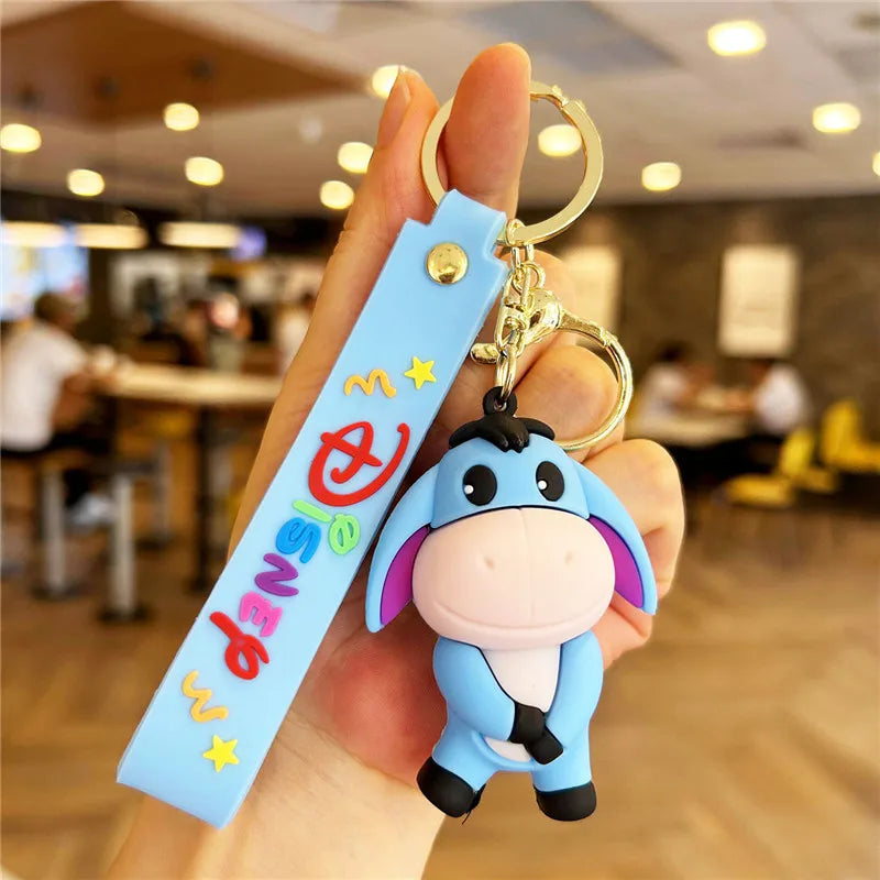 Disney Stitch Keychain 5-Pack - Cute Lilo & Stitch Keyrings, Durable Anime Keychains for Women Men Kids, Multi-Color Gift Set