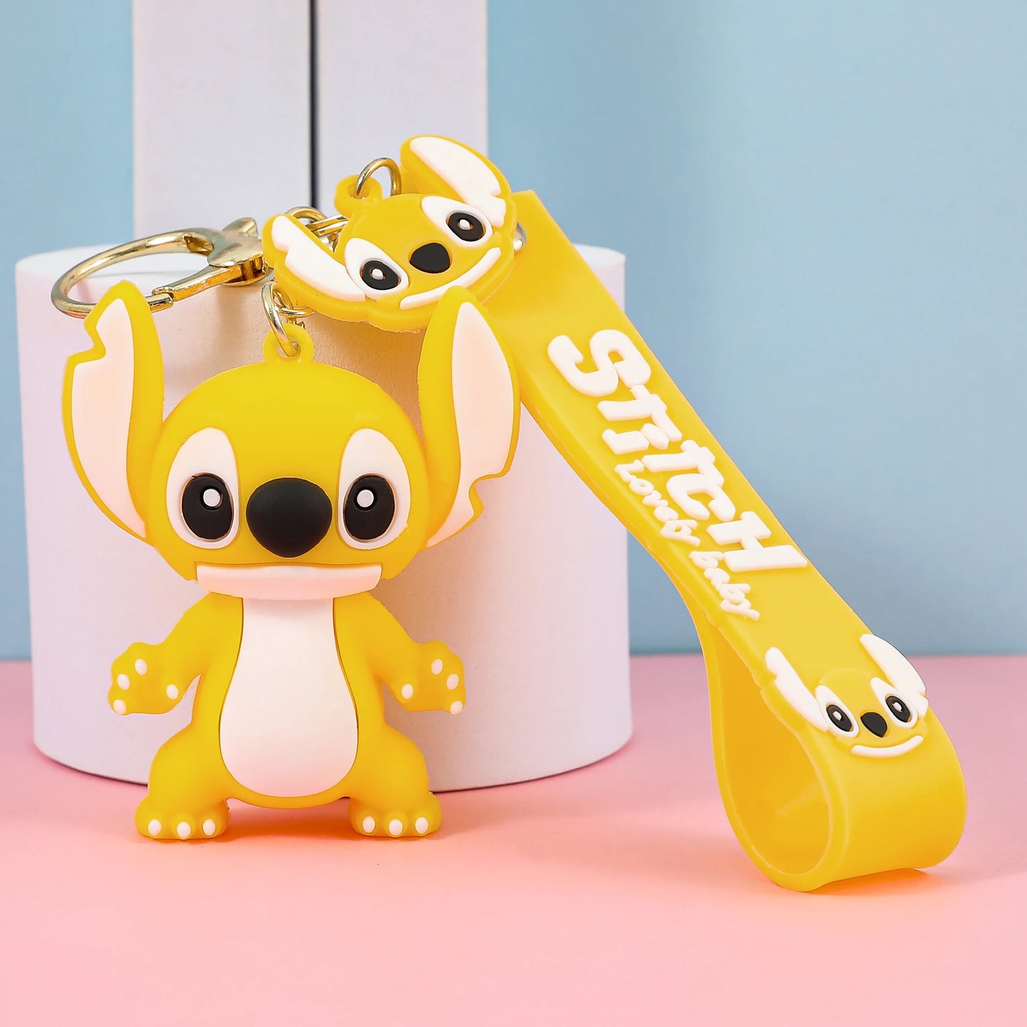 Disney Stitch Keychain - Cute Lilo & Stitch Keyrings, Durable Anime Keychains for Women Men Kids, Multi-Color Gift