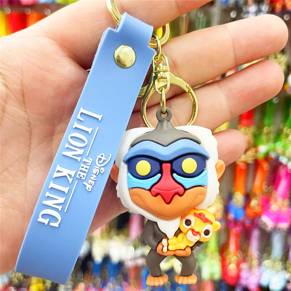 Disney Stitch Keychain 5-Pack - Cute Lilo & Stitch Keyrings, Durable Anime Keychains for Women Men Kids, Multi-Color Gift Set
