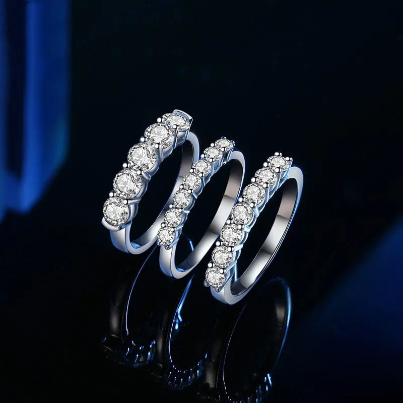 Couple's S925 Silve Diamond Ring