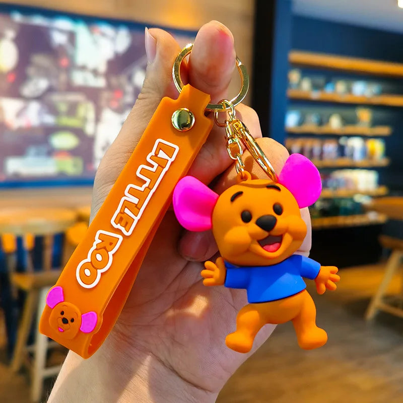 Disney Stitch Keychain 5-Pack - Cute Lilo & Stitch Keyrings, Durable Anime Keychains for Women Men Kids, Multi-Color Gift Set