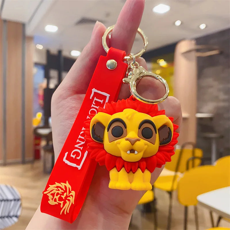 Disney Stitch Keychain 5-Pack - Cute Lilo & Stitch Keyrings, Durable Anime Keychains for Women Men Kids, Multi-Color Gift Set